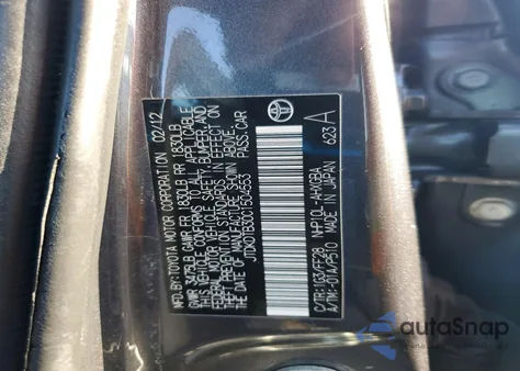 2012 Toyota Prius C from USA, damaged, VIN JTDKDTB30C1504553